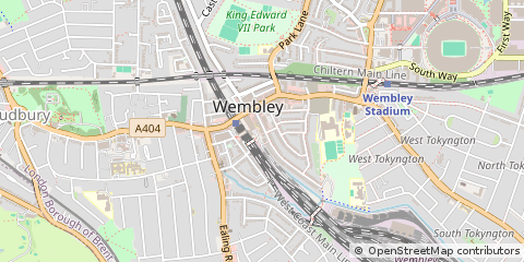 Map of Wembley, Middlesex