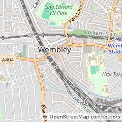 Map of Wembley, Middlesex