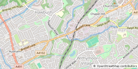 Map of Brierley Hill, West Midlands