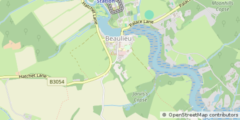 Map of Beaulieu, Hants