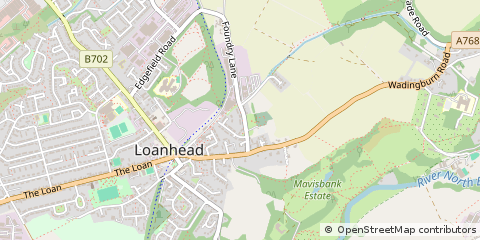 Map of Loanhead, Midlothian