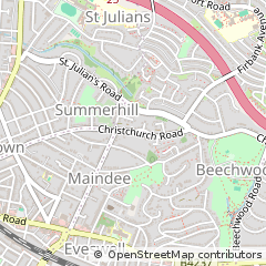 Map of Newport, Gwent