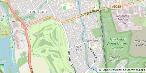 Map of Stoke on Trent