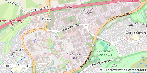 Map of Warrington