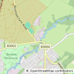 Map of Bordon, Hampshire