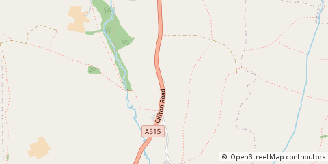Map of Ashbourne, Derbyshire