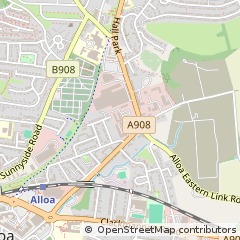 Map of Alloa, Clackmannan