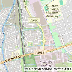 Map of Stoke-on-Trent, Staffordshire