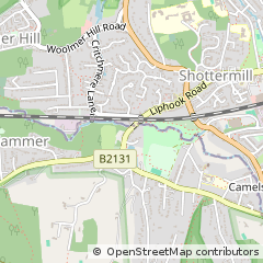 Map of Haslemere, Surrey