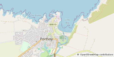 Map of Portsoy, Aberdeenshire