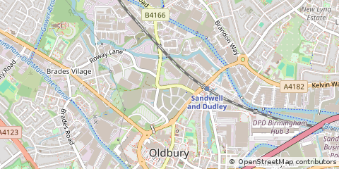 Map of Oldbury, West Midlands