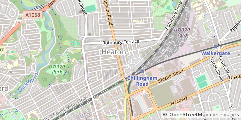 Map of Newcastle Upon Tyne