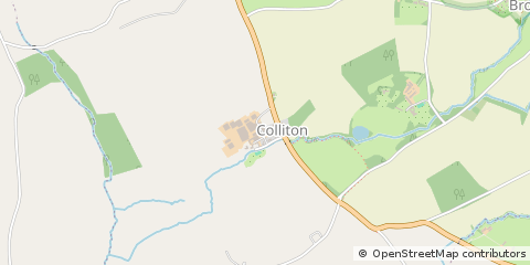 Map of Honiton, Devon