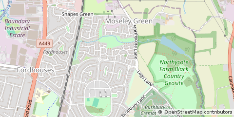 Map of Wolverhampton, West Midlands