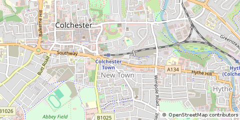 Map of Colchester, Essex
