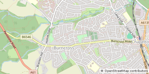 Map of Sheffield