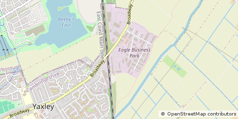 Map of Peterborough, Cambridgeshire