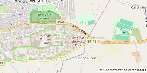 Map of Westhill, Aberdeenshire