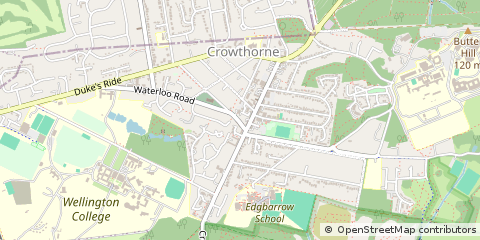 Map of Crowthorne, Berkshire