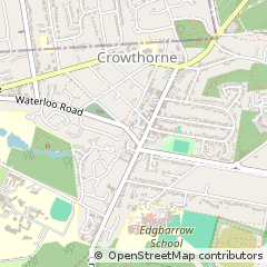 Map of Crowthorne, Berkshire