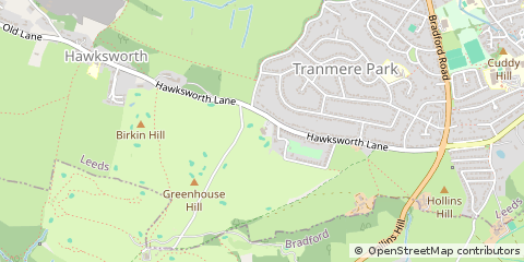 Map of Guiseley, Near Leeds
