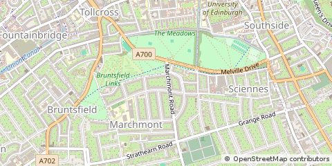 Map of Edinburgh, Midlothian