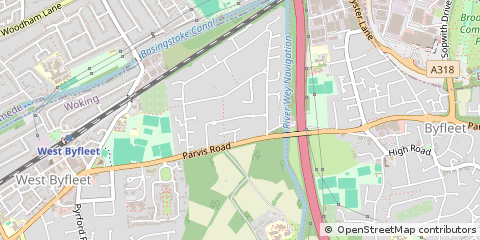 Map of West Byfleet