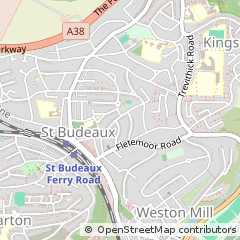 Map of Plymouth, Devon