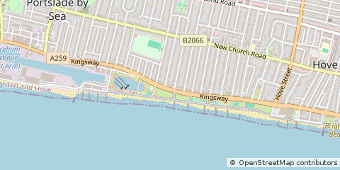 Map of Hove, East Sussex