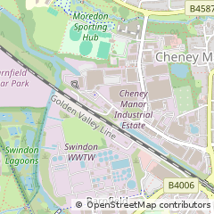 Map of Swindon, Gloucestershire