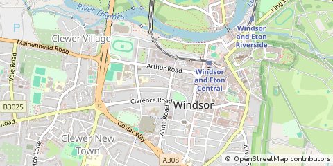 Map of Windsor, Berkshire