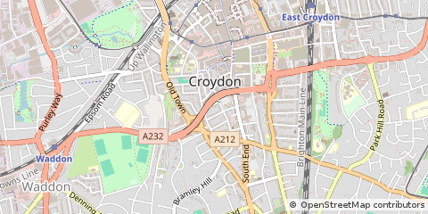 Map of Croydon