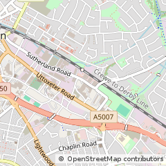 Map of Longton, Stoke on Trent