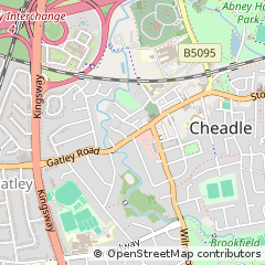 Map of Cheadle, Cheshire