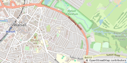 Map of Walsall