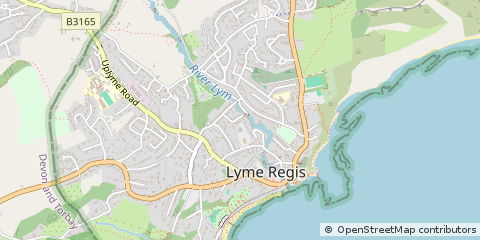 Map of Lyme Regis