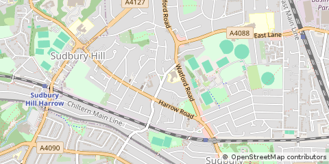 Map of Wembley, Middlesex