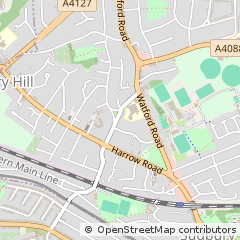 Map of Wembley, Middlesex
