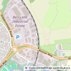 Map of Droitwich, Worcestershire