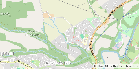Map of Rowlands Gill