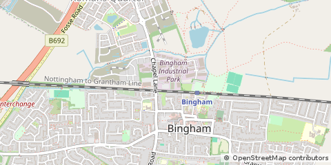 Map of Nottingham, Notts