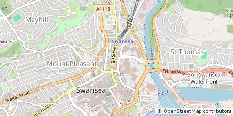 Map of Swansea