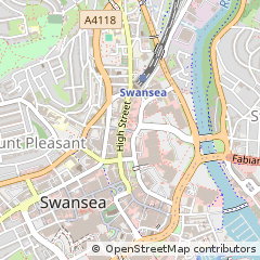 Map of Swansea