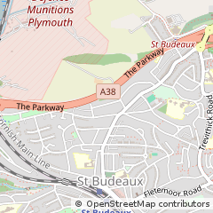 Map of Plymouth, Devon