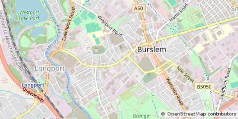 Map of Stoke-on-Trent