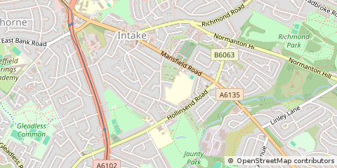 Map of Sheffield