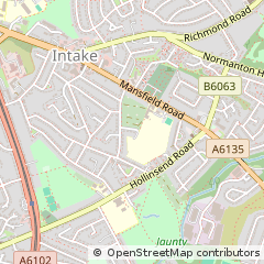 Map of Sheffield