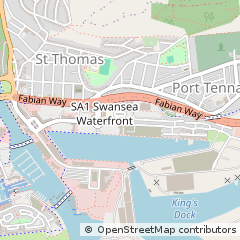 Map of Prince of Wales Dock, Swansea
