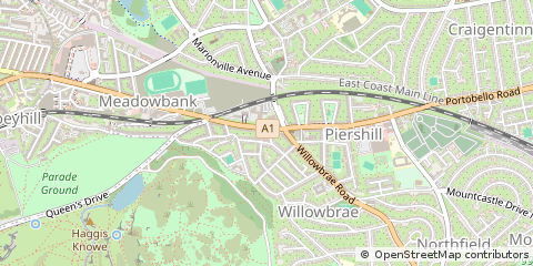 Map of Edinburgh, Lothian