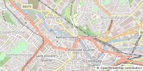 Map of Sheffield